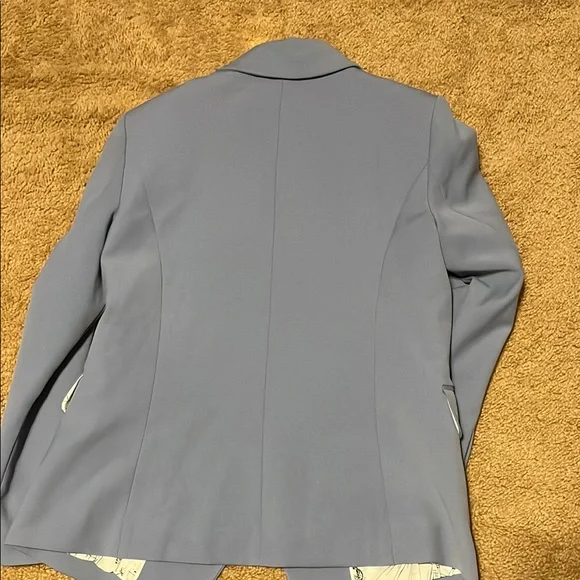 White House Black Market Blue Blazer with Notched Lapels - Picture 4 of 5